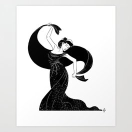 Nyx - Goddess of  the night Art Print