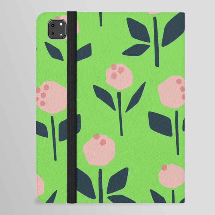 Flower in Green iPad Folio Case