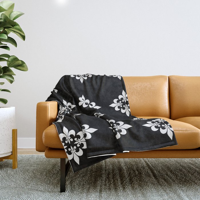 Fleur de clearance lis throw blanket