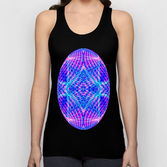 psychedelic lines Unisex Tank Top