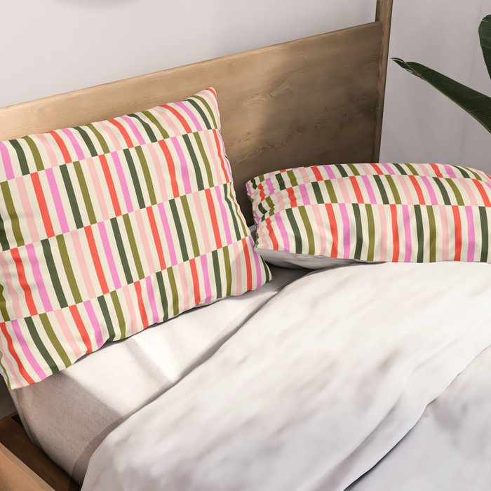 Striped pillow shams cheap