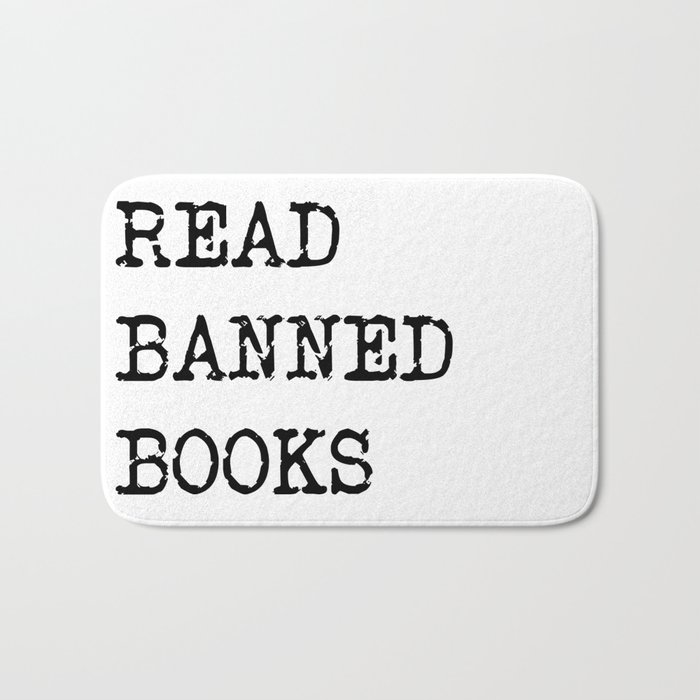 Read Banned Books Bath Mat