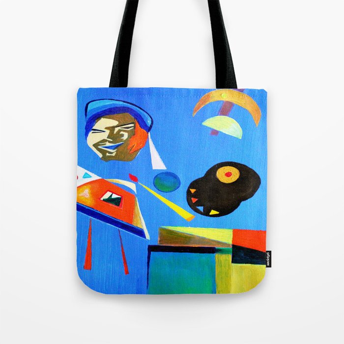 Painting Portraits on Tote Bags