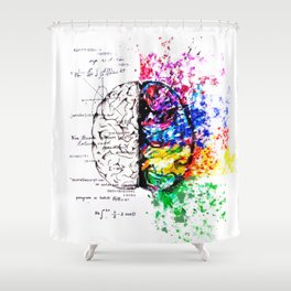 Conjoined Dichotomy Shower Curtain