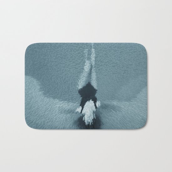 Swimming girl 2 Bath Mat