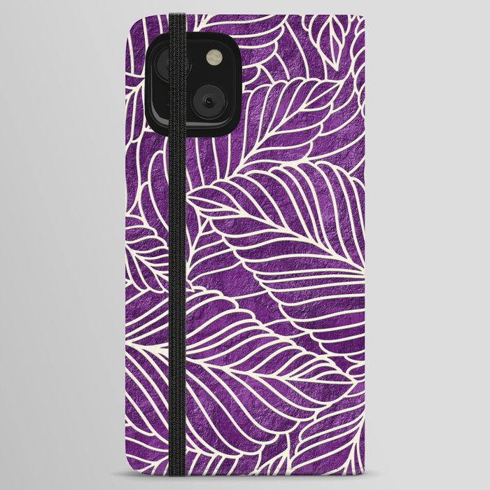 Palm Leaves Pattern 3 iPhone Wallet Case