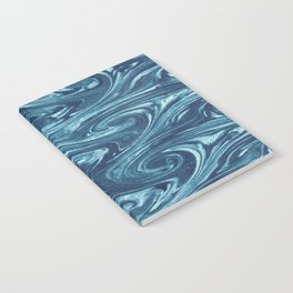 Blue Marbled Swirl Notebook