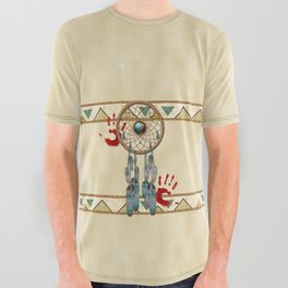 Catching Spirit Native American All Over Graphic Tee