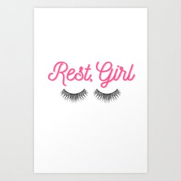 Rest, Girl Art Print