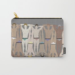 Sunbathers - Retro Male Swimmers Carry-All Pouch