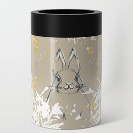 Bunny Portrait M+M Latte by Friztin Can Cooler