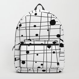 Woven Web black and white Backpack