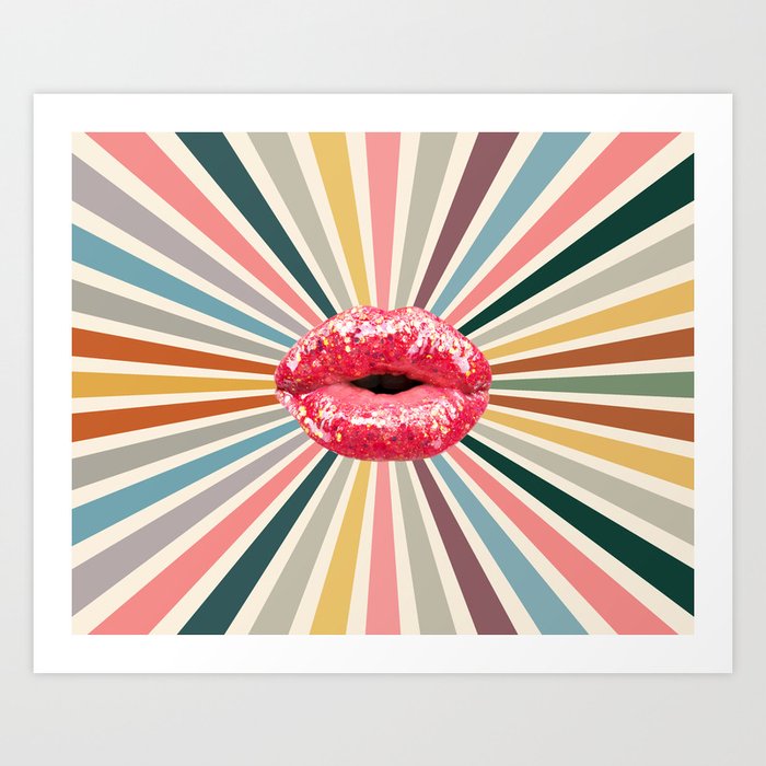 02 Power of sexy lips Art Print