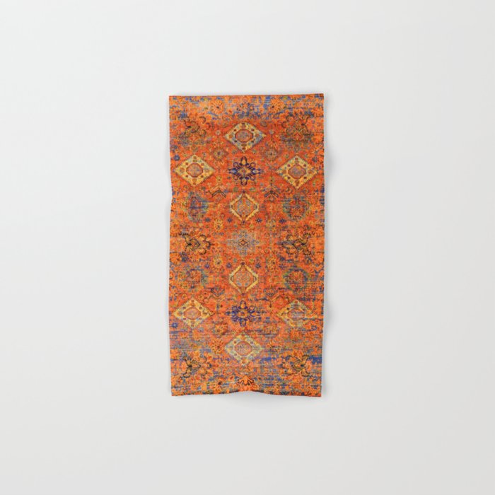 Oriental Vitange Moroccan Rug Design Hand & Bath Towel