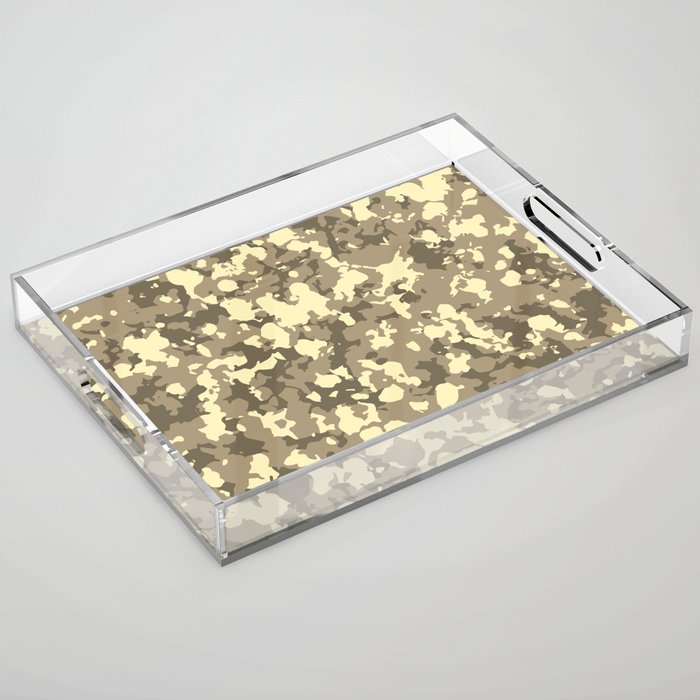 Brown Camouflage Acrylic Tray