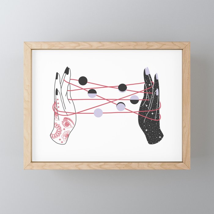 The Moon Players Framed Mini Art Print