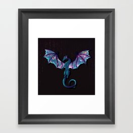 Galaxy Dragon Framed Art Print