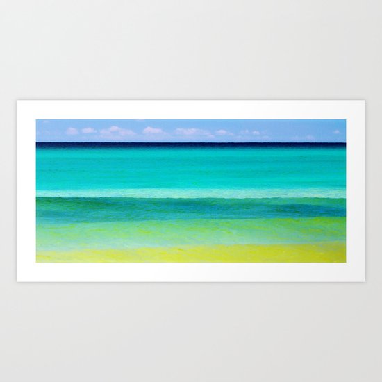 the colors of the sea Art Print