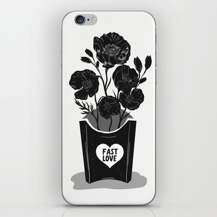 Fast Love Flowers iPhone Skin