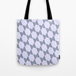 Blue Mid Century Geometric Pattern Blue Retro Pattern Blue Abstract Background Tote Bag