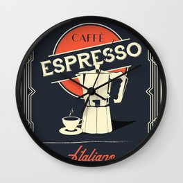Caffe Espresso Italiano Wall Clock