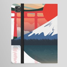 Sunset at Fuji Mountain iPad Folio Case