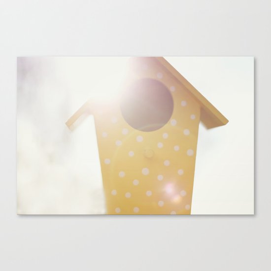Sunny bird house Canvas Print