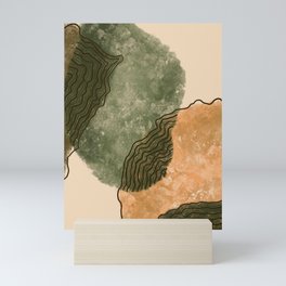 Abstract Neutral Geode Art Print Mini Art Print