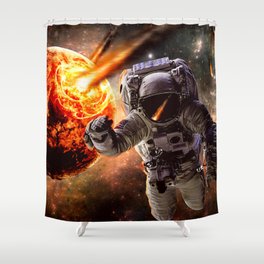 Astronaut Journey  Shower Curtain