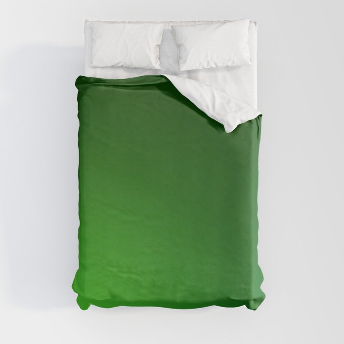 46 Green Gradient Background 220713 Minimalist Art Valourine Digital Design Duvet Cover
