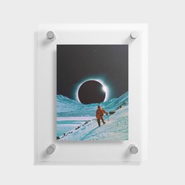 The Explorer - Space Collage, Retro Futurism, Sci-Fi Floating Acrylic Print