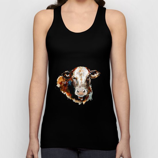Cow watercolor Unisex Tank Top