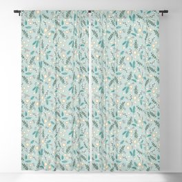 Winter foliage and oranges Blackout Curtain