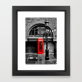 Red phone box Framed Art Print