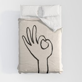 OK hand Comforter