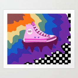 Abstract Colorful Sneaker Art Print