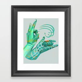 hand-shape aesthetic Framed Art Print