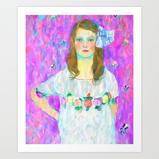 After Klimt - Portrait of Mada Art Print