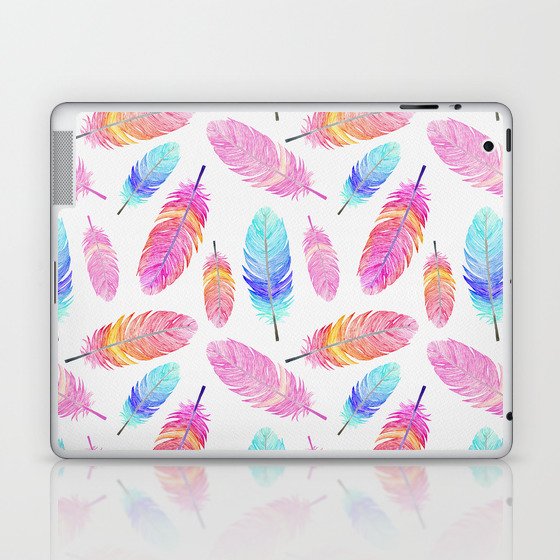 Sunset feather Laptop & iPad Skin