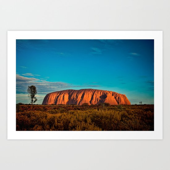 Red Center. Art Print