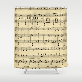 Antique Sheet Music Shower Curtain
