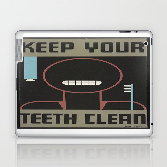 Keep your teeth clean Laptop & iPad Skin