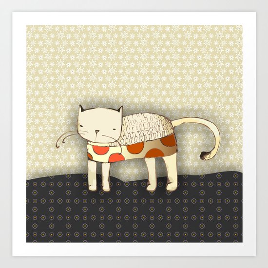Venus the Cat Art Print