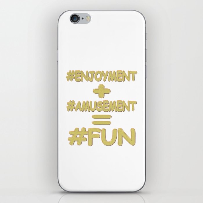 "FUN EQUATION" Cute Expression Design. Buy Now iPhone Skin