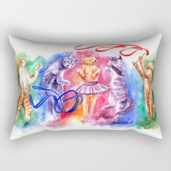 Dancing cats Rectangular Pillow