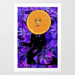 Purple Orange Plant - Dream Pop Surrealism Art Print