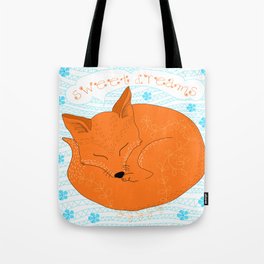 Sweet Foxy Dreams Tote Bag
