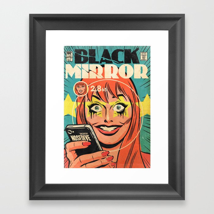 Black Mirror Nosedive Framed Art Print By Simonwilliamson Society6 Black Mirror Nosedive Framed Art Print