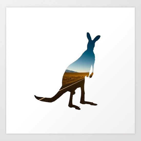 kangaroooo Art Print
