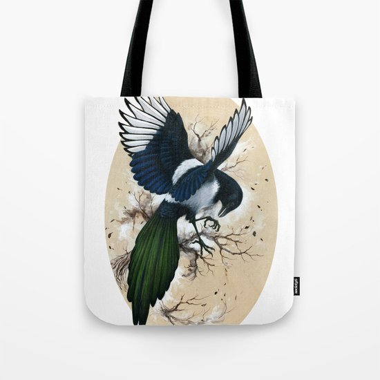 Resplendent Magpie Tote Bag